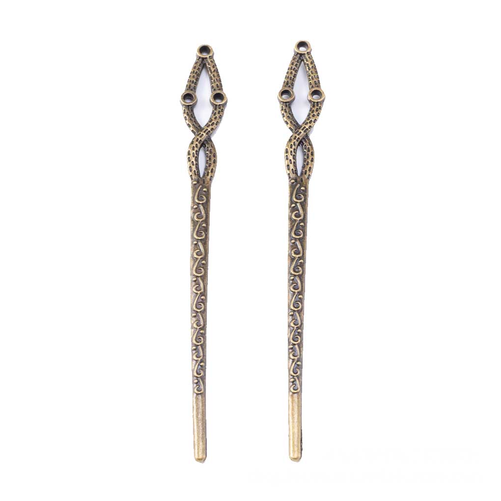 Заколка для волос Цинковый сплав Винтаж Женские аксессуары Закладка Тугая боковая застежка Кисточка Антикварные заколки DIY Девичьи принадлежности Заколка