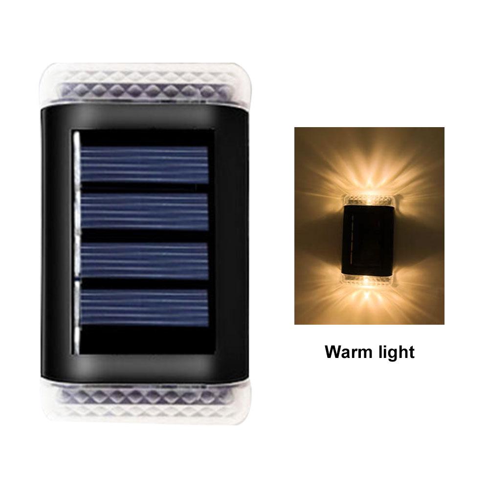 Светодиодный солнечный настенный светильник, уличный водостойкий солнечный светильник, забор, терраса, сад, патио, лестница, уличный пейзаж, украшение для балкона