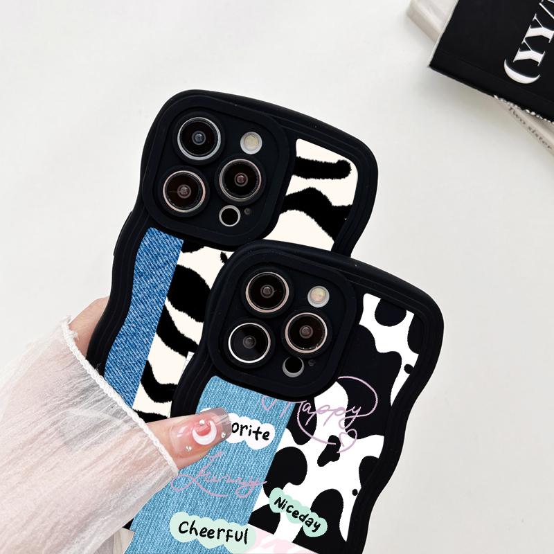 Мягкий чехол из ТПУ в форме волны для Infinix HOT 30 OPPO A57 4G Vivo Y35 Y02 Redmi Note 12 Pro Note 11 Realme C55 C53 IPhone Samsung S23 Ultra A23 A13