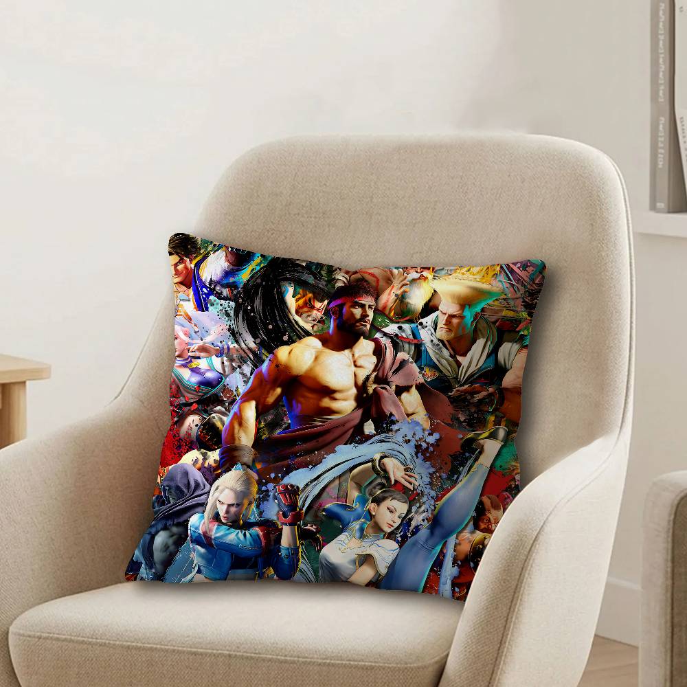 Game SStreet Fighter Pillow Cover Design cushion Cover decor Holiday Decorati