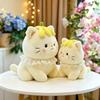 Плюшевая игрушка кошка из короткого плюша для детей и коллекционеров