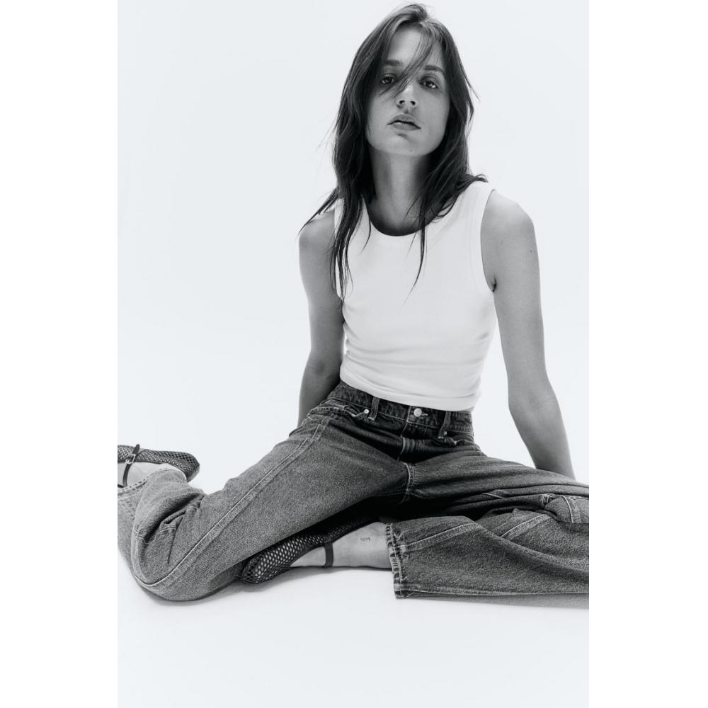 Джинсы HM Regular Waist Super Barrel Blue