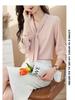 2024 High-End Women's Chiffon Ribbon Blouse - Slimming Long Sleeve, Versatile Spring/Autumn Fashion
