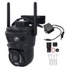 Three Lens Security Camera WiFi Pan Tilt Outdoor Camera With AI Motion Detection Two Way Talk IP66