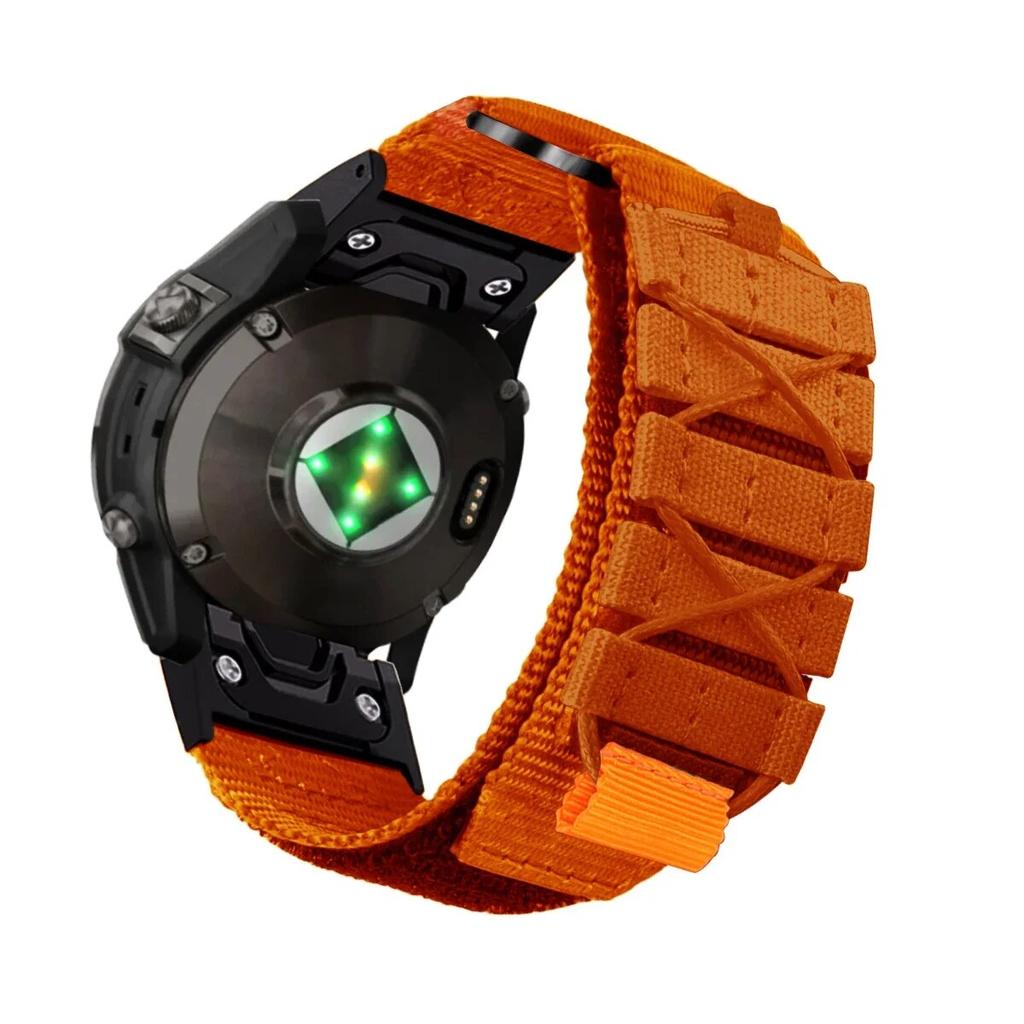 Нейлоновый ремешок Quick Fit 22 мм 26 мм для Garmin Fenix ​​7 7X 6X Pro/Epix Pro Gen 2 51 мм 47 мм/Fenix6 5Plus 5XPlus плетеный ремешок для часов