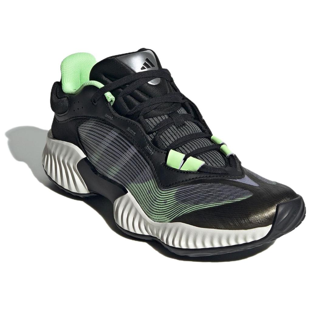 Adidas Pro Ventilate Low Shock Absorption Durable Low-Top Basketball Shoes Unisex Sneakers Black JH5838