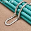 URMYLADY 925 Sterling Silver Flat Snake Chain 16-26 Inch Necklace For Women Jewelry
