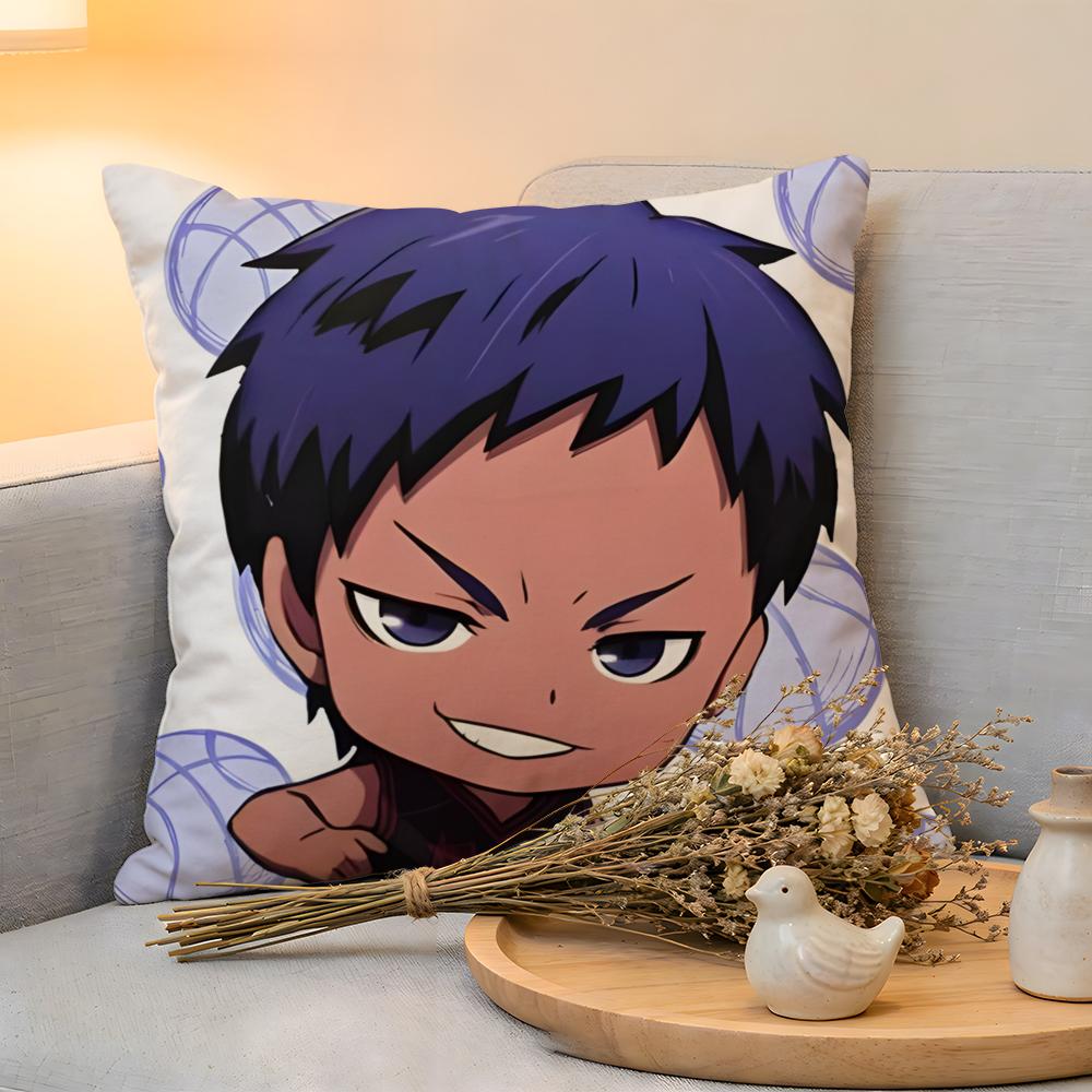 Наволочка Льняная Мягкая для Дивана Декоративная для Дома ANIME KKuroko no Basuke Наволочка