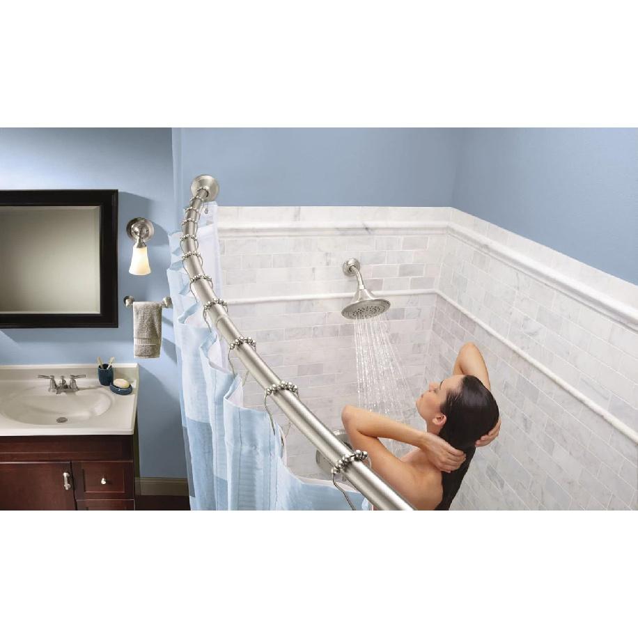 Moen SR2100BN Роликовые кольца для душевой шторы, 12 штук, Матовый никель