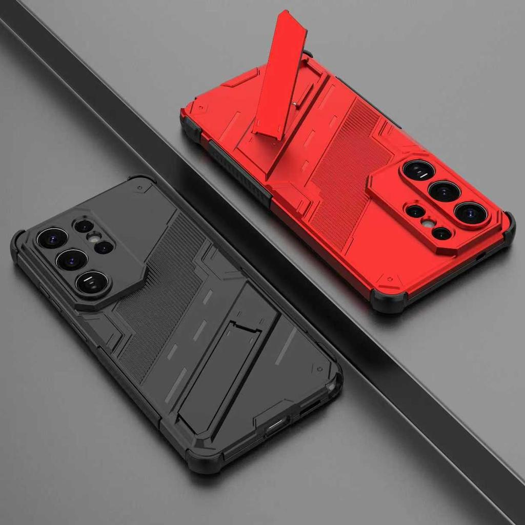 Противоударный чехол для телефона Armor для Samsung Galaxy S26 S25 S24 S23 S22 Ultra Plus Edge S25FE S26 Pro с держателем и защитной крышкой для объектива