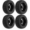4pcs Set Racing Off Road Car Tires Rubber Tyre Wheel Rim for 1:10 Vehicle Part