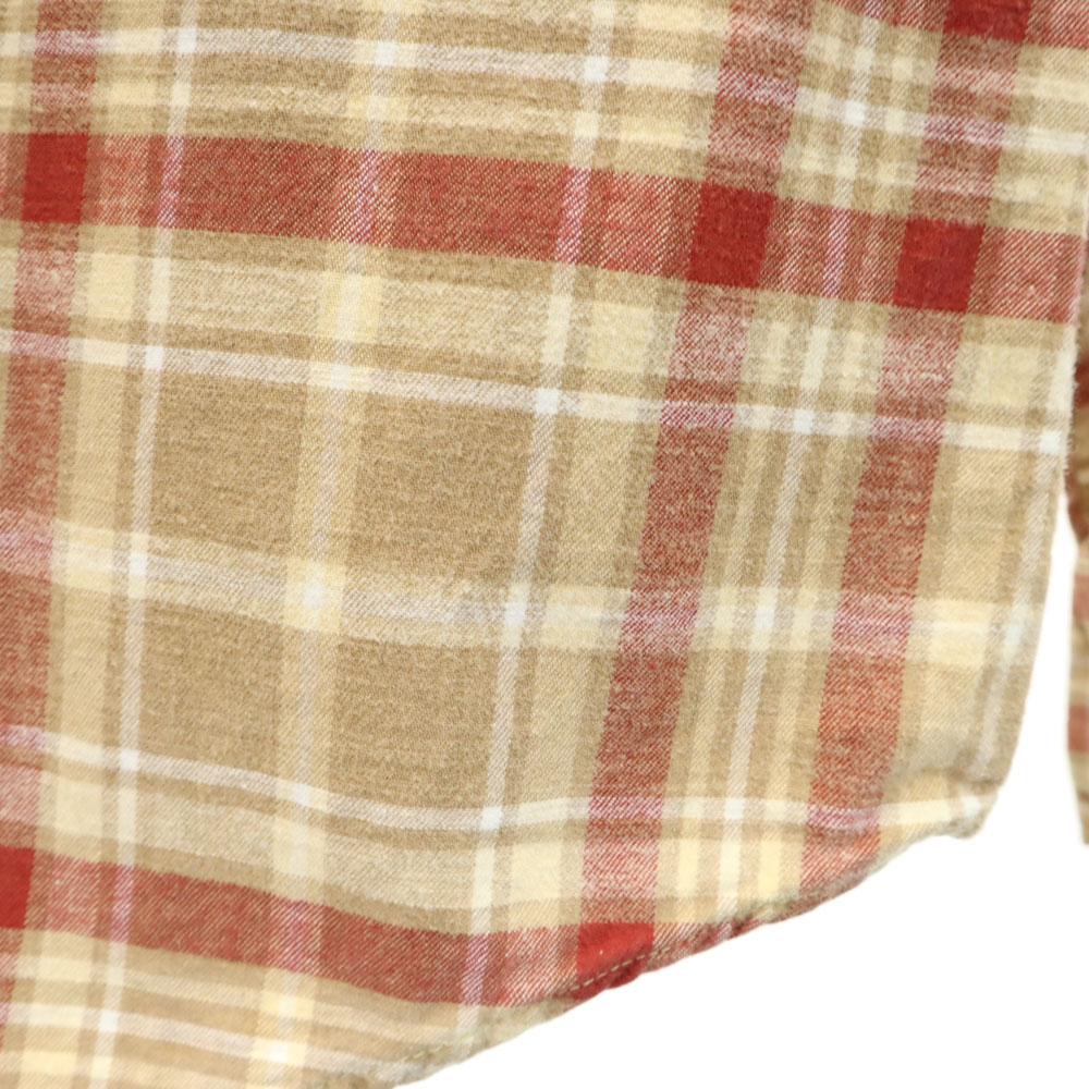 KENNINGTON 70s 80s vintage check Long sleeve Western shirt L Brown Men's Used