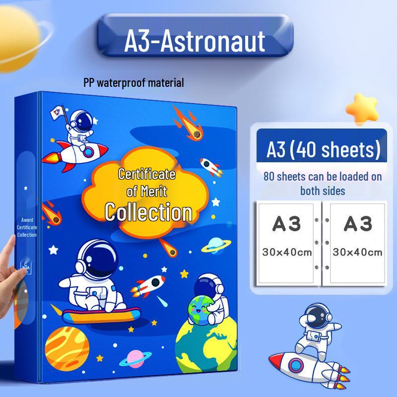 Детская А3 папка-портфолио для работ: Альбом для рисования и поделок для детей