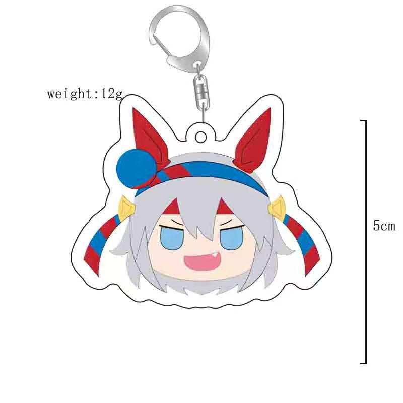 Ключница-подвеска Uma Musume Ashimoro Cinderella Oguri Cap - Милый Аниме Украшение для Рюкзака