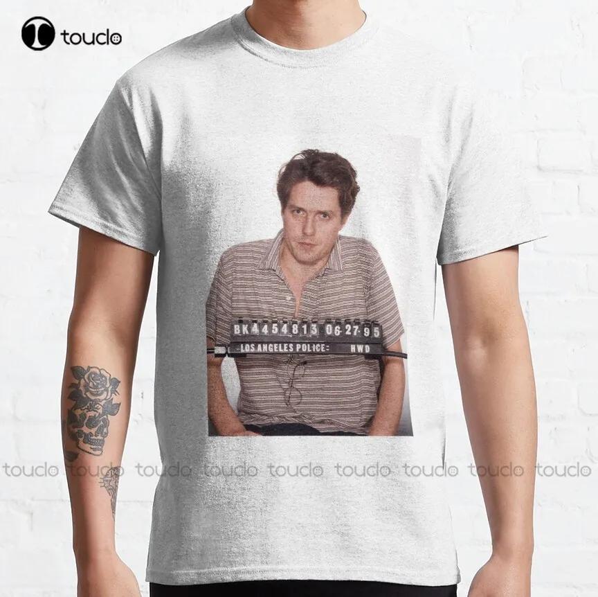 Hugh Grant Mugshot Classic TShirt Cheap Tshirts Custom Aldult Teen Unisex Digital Printing Tee Shirt Xs5xl Cotton Unisex Unisex