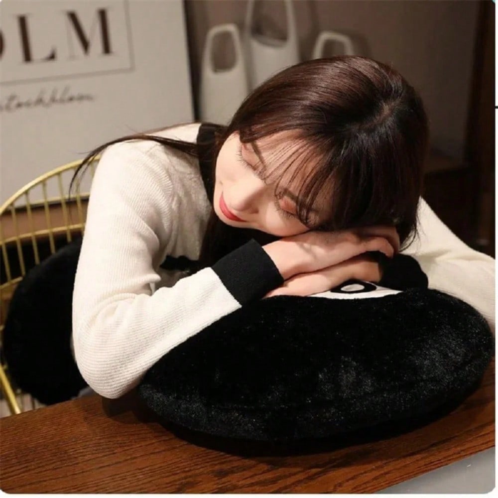 1 шт. Декоративная подушка Бильярдный шар №8 Мягкая плюшевая подушка-плед Для домашнего бильярдного стола