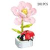 64 Styles Rose Flower Building Block Flower Eternal Bouquet Prickly Pear Model Plant Decoration Educational Toy For Kids Gift