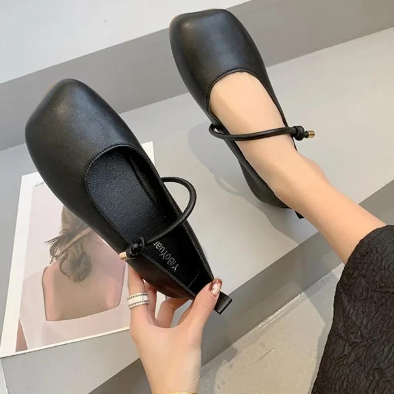 Модные женские повседневные туфли на плоской подошве, туфли-лодочки, лоферы, балетки с круглым носком, балетки на плоской подошве, весна 2024 г., женские туфли на плоской подошве, удобные, мягкие, неглубокие