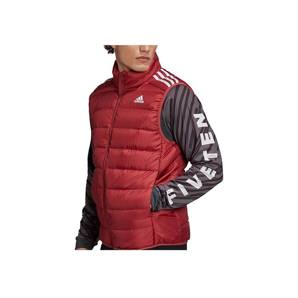 Adidas Essential Down Vest Men Outerwear Red GH4585