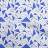 Georgette Viscose Medium Blue Fabric Geometric  Diy Clothing Quilting Fabric Print Fabric By Yard 42 Inch