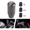 Universal Decorative Car Accessories Gear Bar Personality Real Carbon Fiber Head 5/6speed Manual Shift Knob Modified Accessories