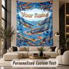 Fantasy Magic (176) Theme Wall Tapestry Customized With Name Text Personalized Hanging Tapestry For Bedroom Living Room Decor