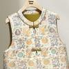 New Chinese Style Jacquard Button Vest