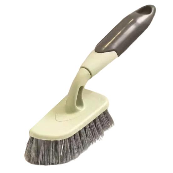 Household Floor Brush Ergonomic Non-Slip Handle Hard Bristles Floor Scrubber Kitchen Bathroom Heavy-Duty Stain Scrubbing Tool