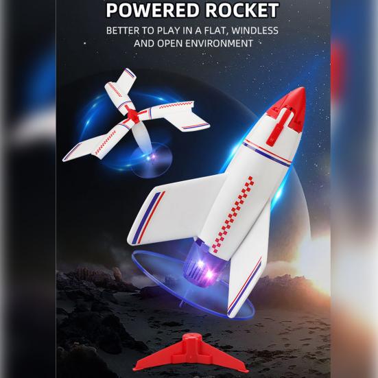 Автоматическая посадка Детская игрушка-ракета с базой Вертолетные пропеллеры Веселая Перезаряжаемая Развивающая