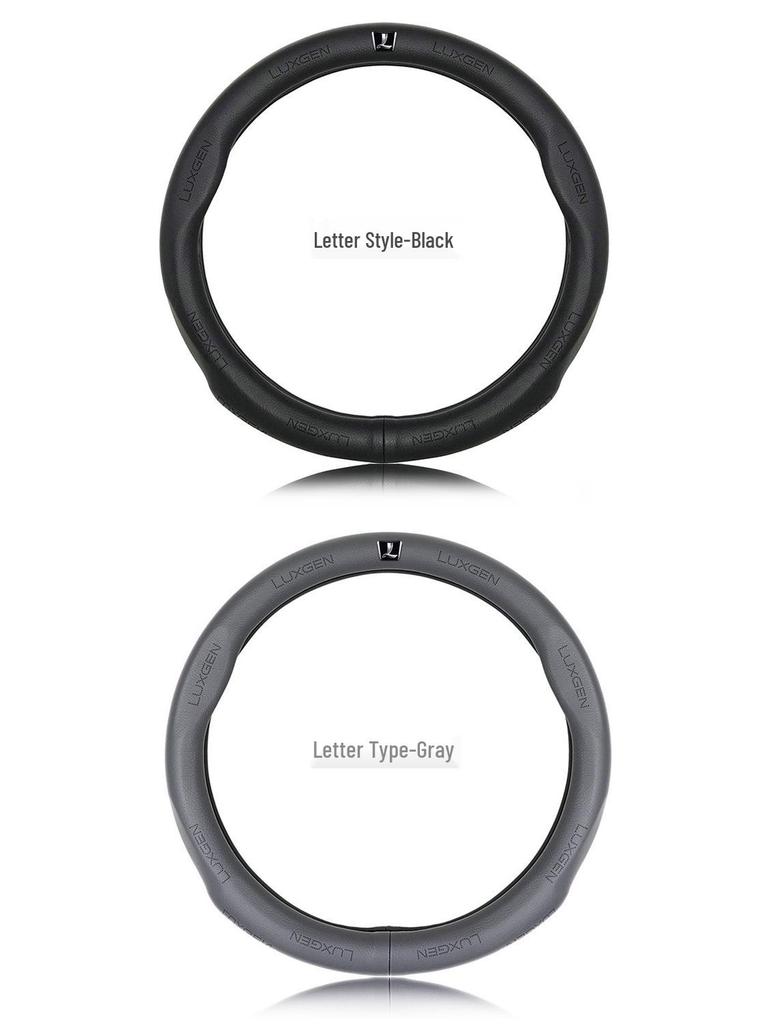 Genuine Leather Steering Wheel Cover for Luxgen Big 7, U6, U6 Sedan, S5, and Sharp 3 MPV