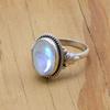 Moonstone 925 Sterling Silver Women Ring, June Birthstone Handmade Ring, Gift For Her, Wedding Gift, Statement Ring