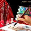 Red Squirrel Hair Watercolor Brush: Round Nylon Tip for Art and Painting