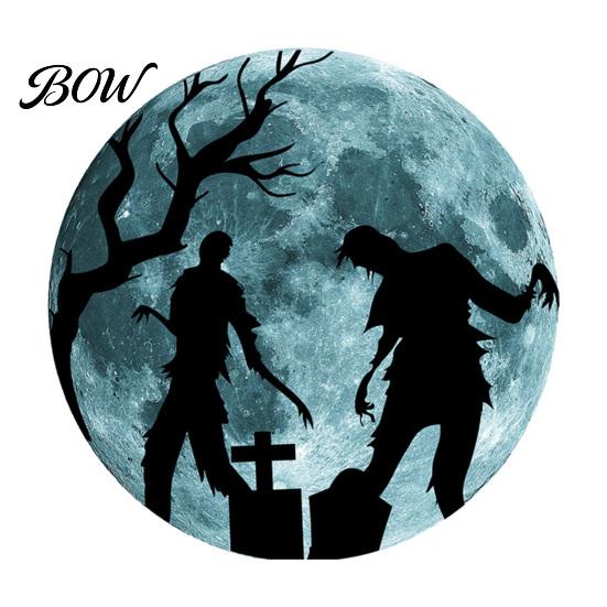 Home Party Decorations Halloween Glow in The Dark Wall Stickers, Moon Bat Tombstone Raven Horror Theme Decor Ghost Decals, Waterproof