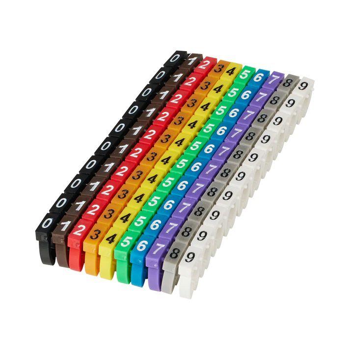 Microconnect Cable Marker Clips 0-9, Mc-Cablemarker
