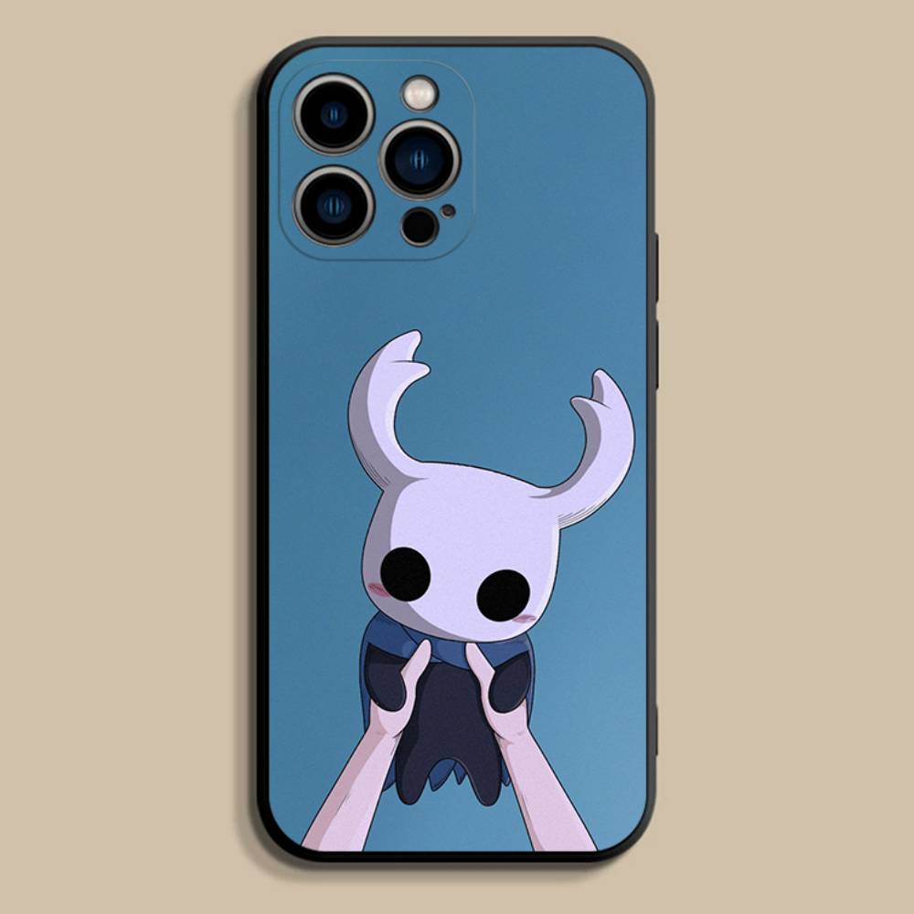 Cool H-Hollow Knight new Phone Case For iPhone 17,16,15,14,13,12,11,Pro,Max,Plus,E,SE4,Air,Mini Black Soft Cover
