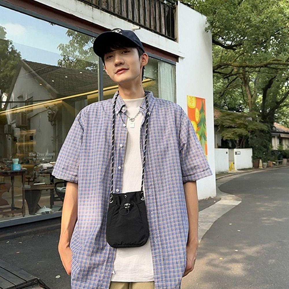 Lightweight Messenger Bag Solid Color Small Coin Purse Fashion Totes  for Girls