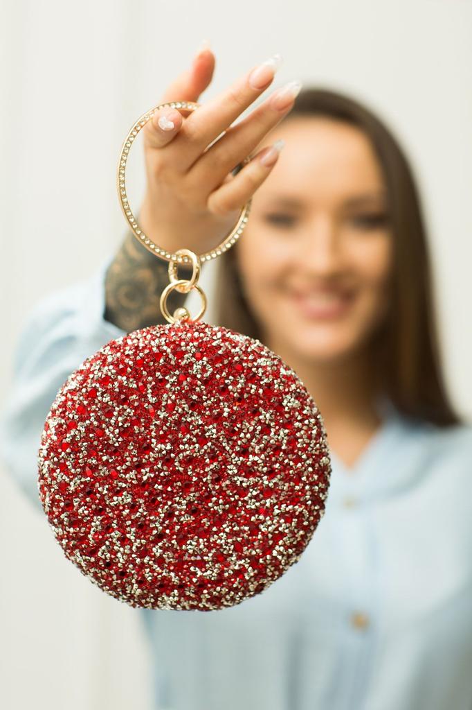 Women's Stylish and Useful Evening Dress Bag Platinum Stone Bracelet Evening Bag