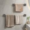 Self-adhesive Towel Holder Aluminum Alloy Bathroom Shelves New Towel Bar  Household