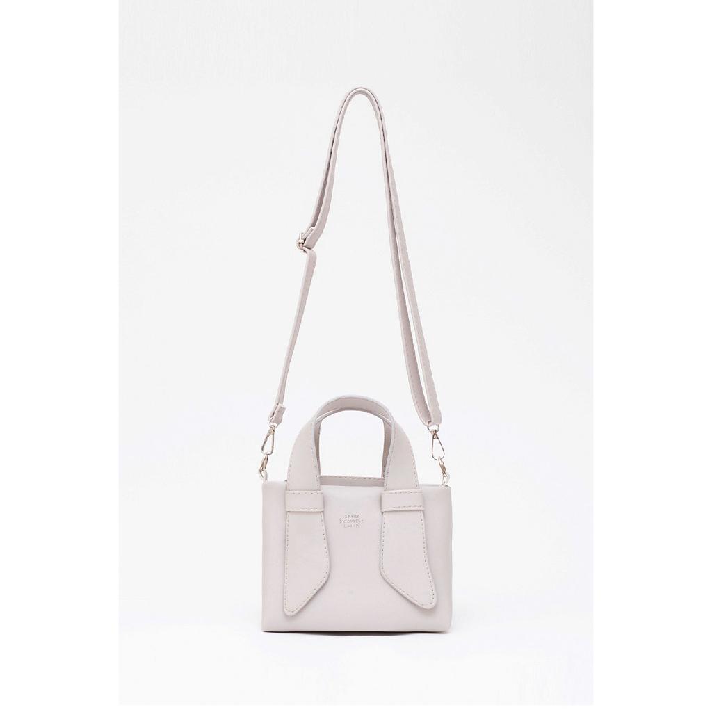 Black Shk60 Artificial Leather Single Compartment Double Handle Handbag And Crossbody Shoulder Bag L:14W:21W:8 Cm