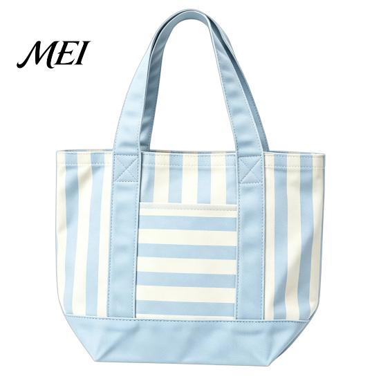 Tote Bag Striped Canvas Bag, Stylish Reusable Grocery with Reinforced Shoulder Strap Front Pocket, for Shopping Picnic Commuting Durable