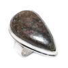 Natural Rhodonite Gemstone Handmade 925 Sterling Silver Jewelry Ring Size 7 L4Y65