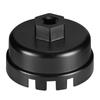 Oil Filter Cap Wrench Tool 14 Flute 3/8 Square Drive Socket Remover for Toyota  Forged Alloy Sandy Anti-Slip Finishing