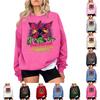 Women's Fashionable And Casual Long Sleeve Round Neck Printed Sweatshirt