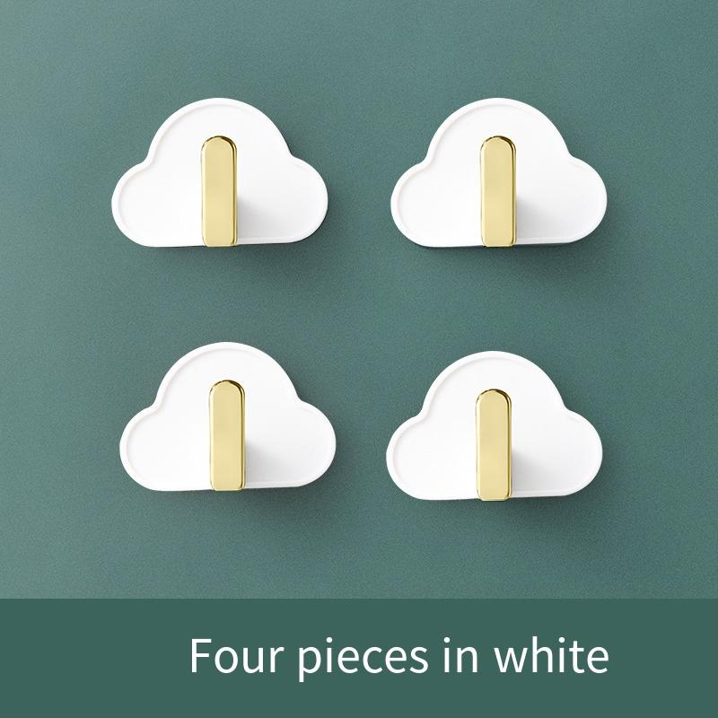 1шт Облако Г-образный крючок настенный не прокалывающий не оставляющий следов самоклеящийся крючок для кухни ванной сумки ключ креативный крючок