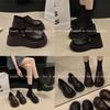 British Style Platform Small Leather Shoes Women's 2025 Spring New One-pedal Lazy Single Shoes Casual Versatile Loafers