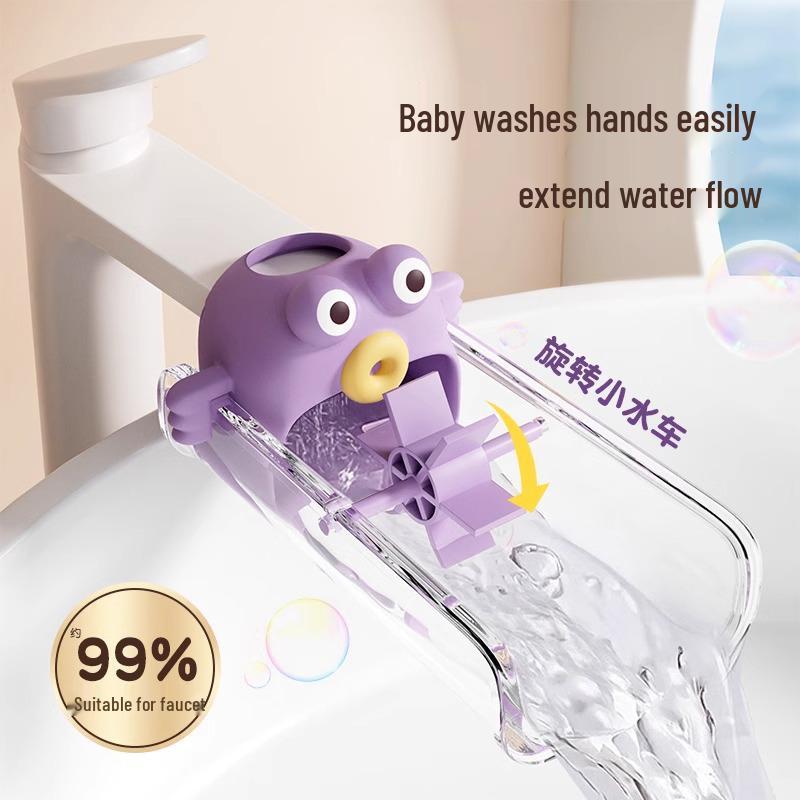 Children's Cute Anti-Splash Faucet Extender Extension Tube for Bathroom Washbasin