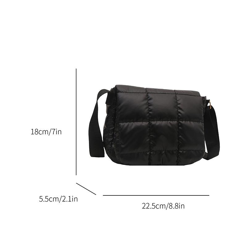 Yogodlns Women Elegant Quilted Shoulder Bags Cloud Pleated Bubbles Crossbody Bag Fashion Simple Solid Color Commute Shopping Bags