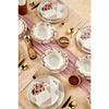 Gold Lux Ceramic Wishing Tree 24 Piece Dinner Set For 6 Persons