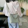 Solid PU Leather Bucket Bag for Women Crossbody Bag Simple Versatile Wallet for Small Changes New Summer Fashion Trend
