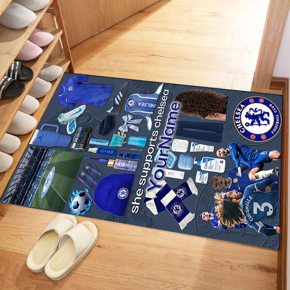 Chelsea Customize Text Floor Rug Office Rug Design for Foyer Hallway Entryway Decorate room Antislip Carpet Decorate Offices